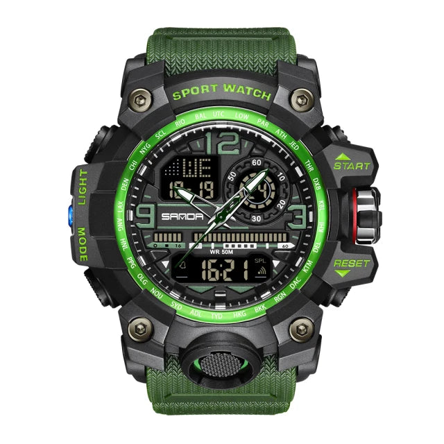 SANDA Brand G- Style Military Watch Men Digital Shock Sports Watches For Man Waterproof Electronic Wristwatch Mens 2024 Relogios