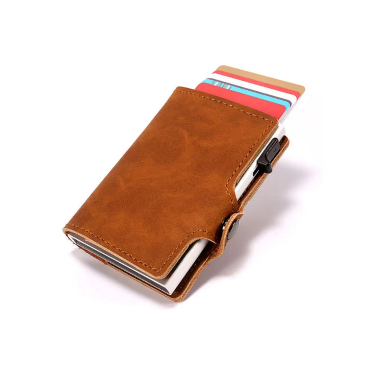 Mens Slim Wallet with Money Clip Pop up RFID Blocking Credit Card Holder Minimalist Wallet for Men