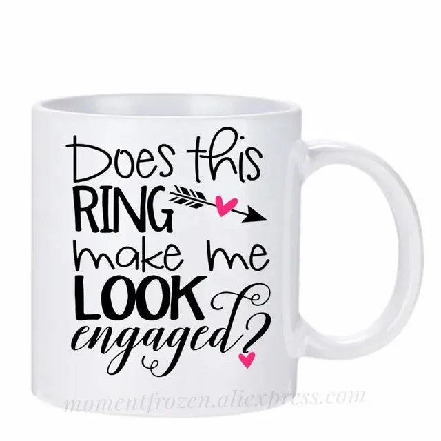 Engagement Cups Wedding Coffee Mugs Caffeine Cocoa Tea Mugen Bride Bridegroom Gifts Tableware Coffeeware Teaware Beer Drinkware