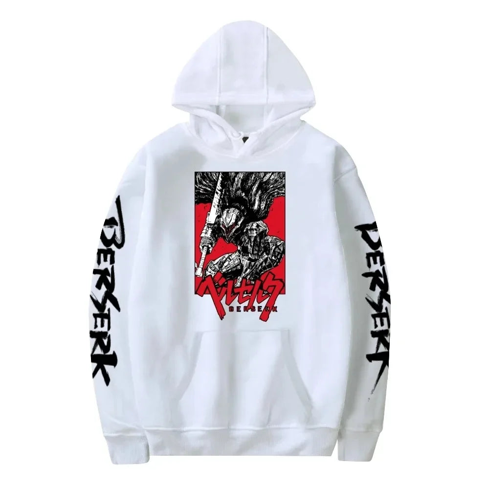 Anime Berserk Hoodie Sweatshirt Mulheres Homens Manga Longa Moda Pullover Roupas 2024