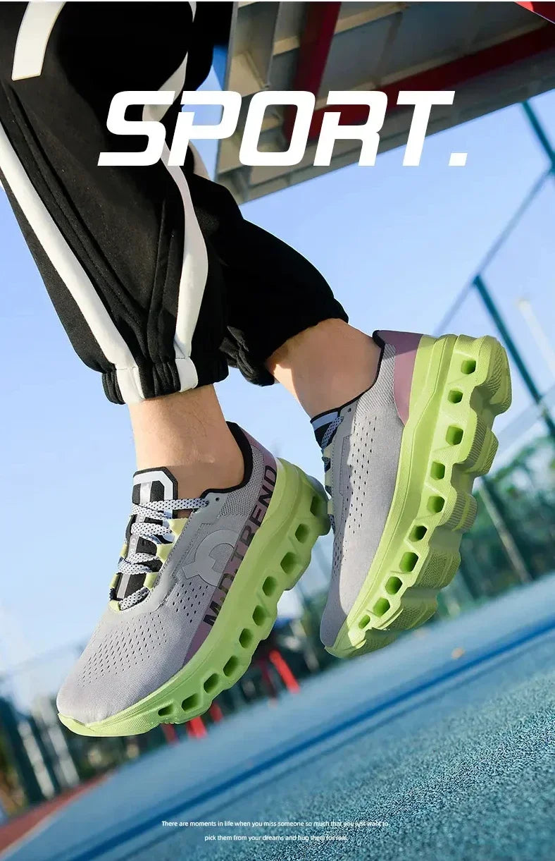 Men Sports Shoes Luxury Casual Sneakers Mesh Running Shoes Summer Lightweight Platform Fashion Basketball Walking Shoes for Men - KIMLUD