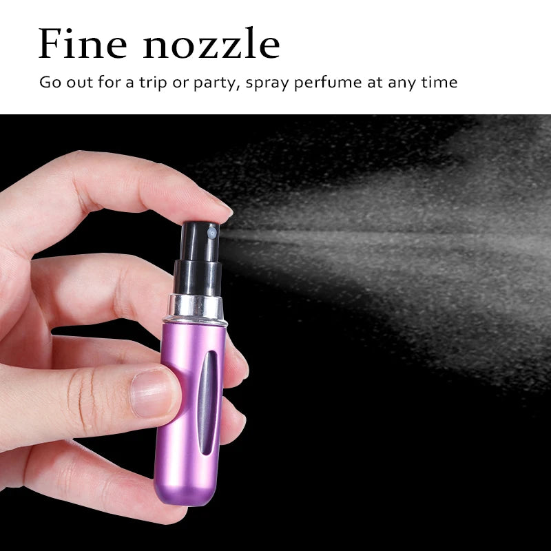 Refillable Mini Perfume Bottle Portable Cosmetic Bottle Spray Bottle Atomizer Spray Container Travel Refillable Bottles 8ml /5ml - KIMLUD