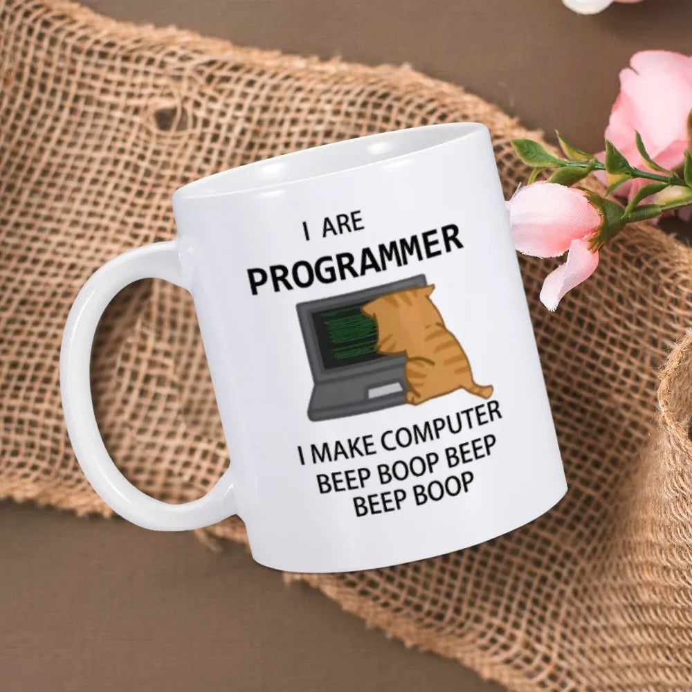 Engineer Mugs Computer Programmer Cups Programming Debugging Teaware Tea Coffee Coffeeware Geek Nerd Coworker Gift Coder Unicode