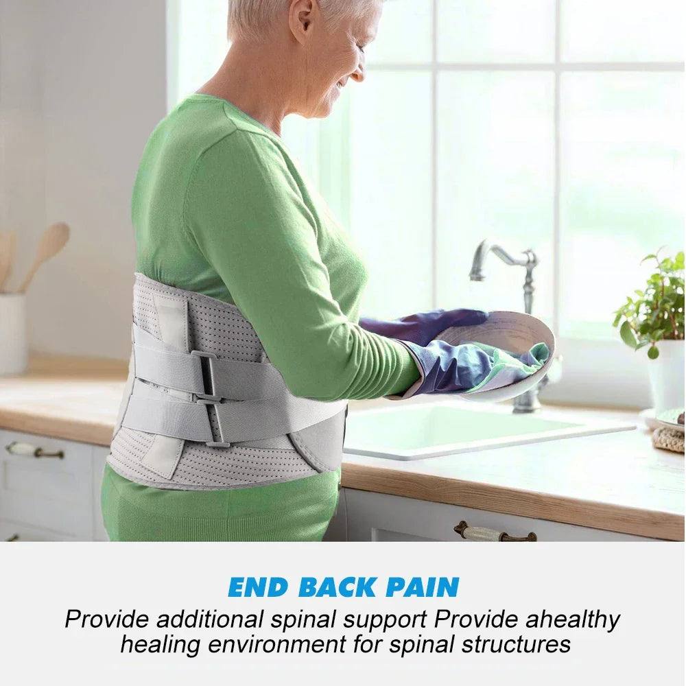 Back Brace for Lower Back Pain, Immediate Pain Relief From Sciatica, Herniated Disc,Scoliosis, Decompression Lumbar Support Belt - KIMLUD