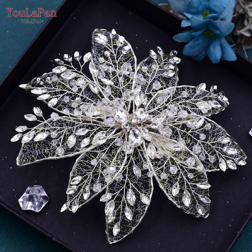 YouLaPan Bride Forehead Headband Sparkling Rhinestone Headpieces For Wedding Women Prom Party Head Jewelry Accessories HP599