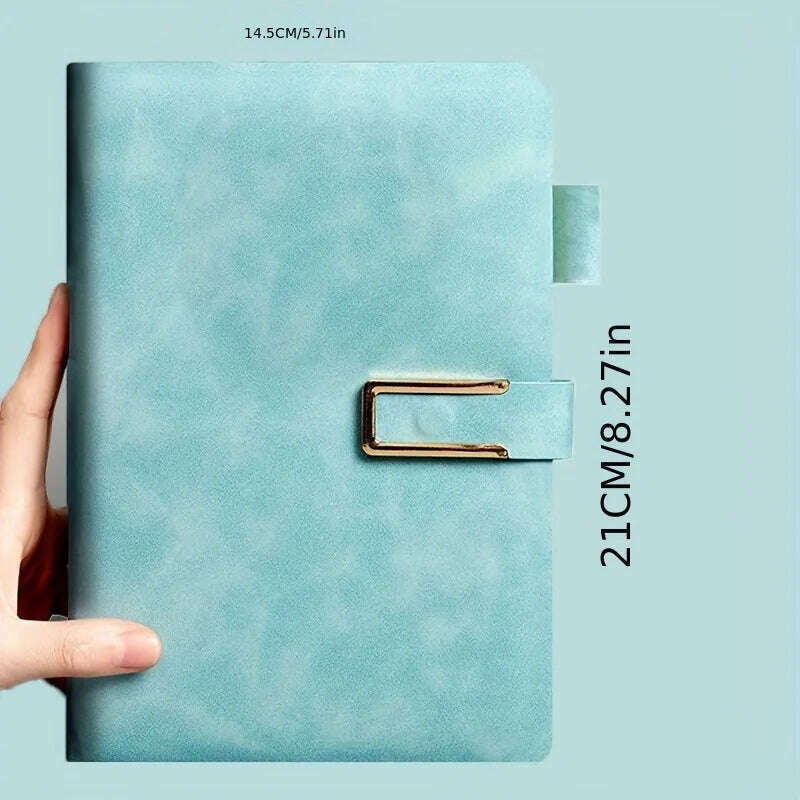 KIMLUD, A5 Thickened Deer Head Notebook Business PU Soft Leather Notepad With Horizontal Lines School Office Supplies Stationery, KIMLUD Womens Clothes