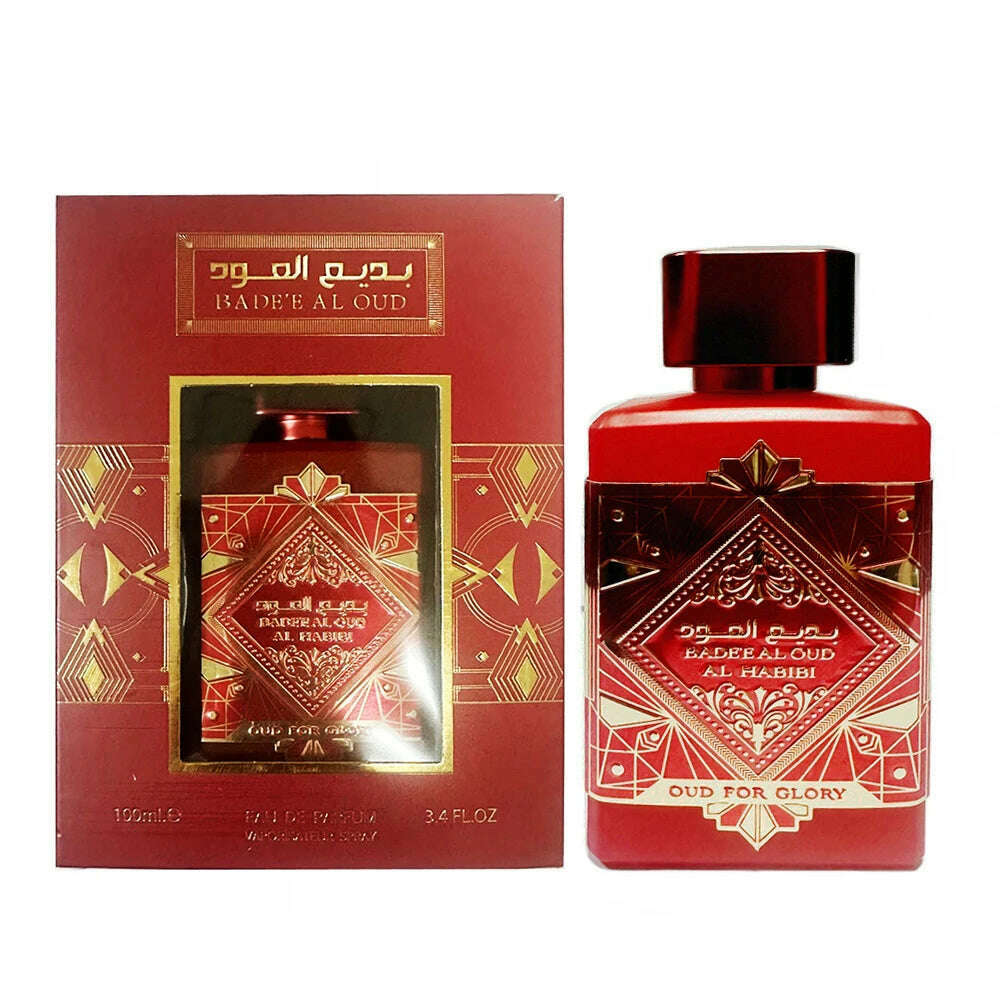 KIMLUD, Arabic Style Lasting Fragrance Perfume Women Body Spray Plant Floral Scent Pheromone Eau De Parfum Cologne Men 100ml Toilette, Red, KIMLUD APPAREL - Womens Clothes