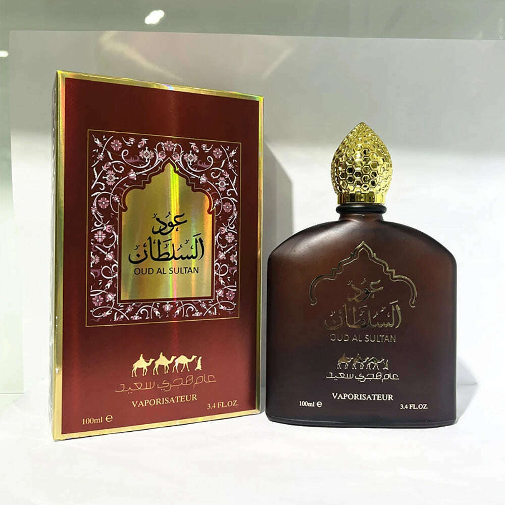 KIMLUD, Arabic Style Women Perfume Body Spray Lasting Fragrance Floral Scent Pheromone Eau De Parfum Cologne Men Profumi 100ml Toilette, wine red, KIMLUD APPAREL - Womens Clothes