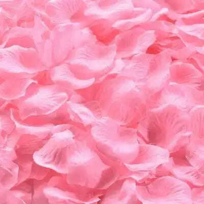 KIMLUD, Artificial Wedding Rose Petals Romantic Silk Petals Flower Petals Valentine Day Wedding Marriage Party Rose Leaves Decoration, pink / 1000pcs, KIMLUD Womens Clothes