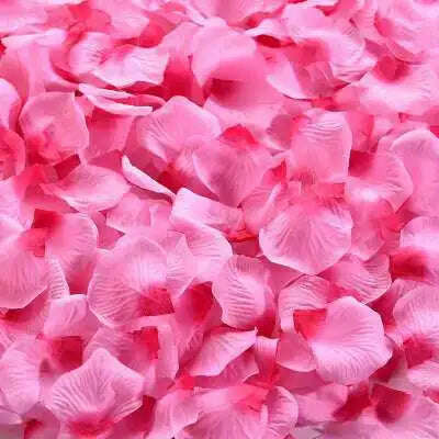 Artificial Wedding Rose Petals Romantic Silk Petals Flower Petals Valentine Day Wedding Marriage Party Rose Leaves Decoration - KIMLUD