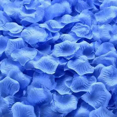 KIMLUD, Artificial Wedding Rose Petals Romantic Silk Petals Flower Petals Valentine Day Wedding Marriage Party Rose Leaves Decoration, durk blue / 1000pcs, KIMLUD Womens Clothes