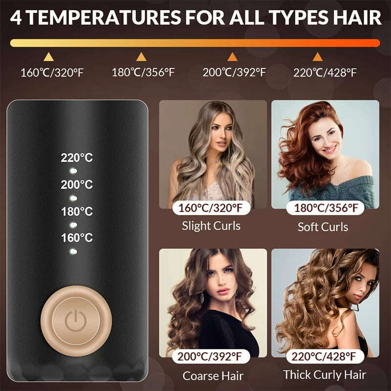 KIMLUD, Automatically Hair Curler Automatic Looper Wave Roll Ferro Wavy Crimping Curl Tool Ringlet Loop Roller Electric Curly Waver Iron, KIMLUD Womens Clothes