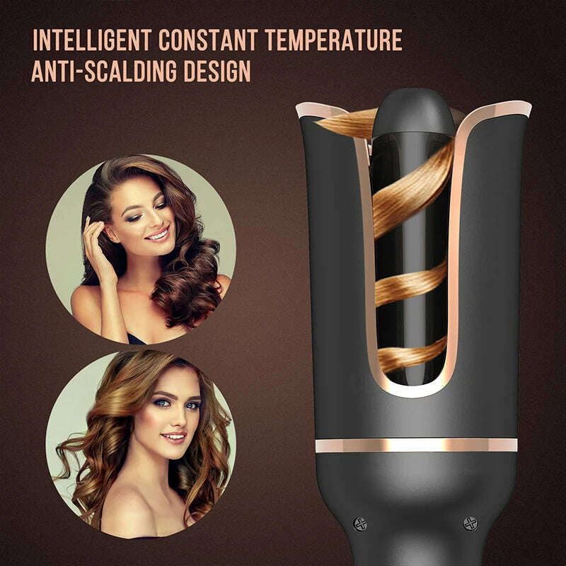 KIMLUD, Automatically Hair Curler Automatic Looper Wave Roll Ferro Wavy Crimping Curl Tool Ringlet Loop Roller Electric Curly Waver Iron, KIMLUD Womens Clothes