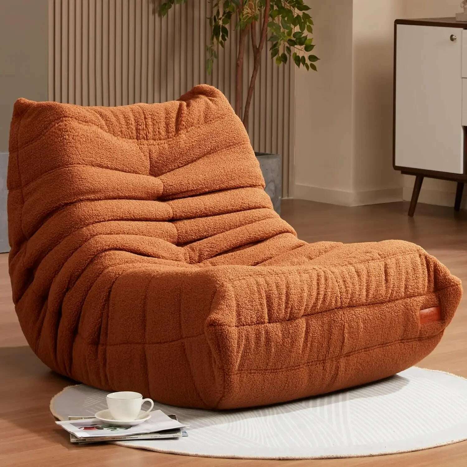 KIMLUD, Bean Bag Chair Sofa Sack Big Beanbag Chair for Adults Fireside Bean Bag Lounger Memory Foam Chair for Home, Apartment or Gaming, Brownteddy / United States, KIMLUD APPAREL - Womens Clothes