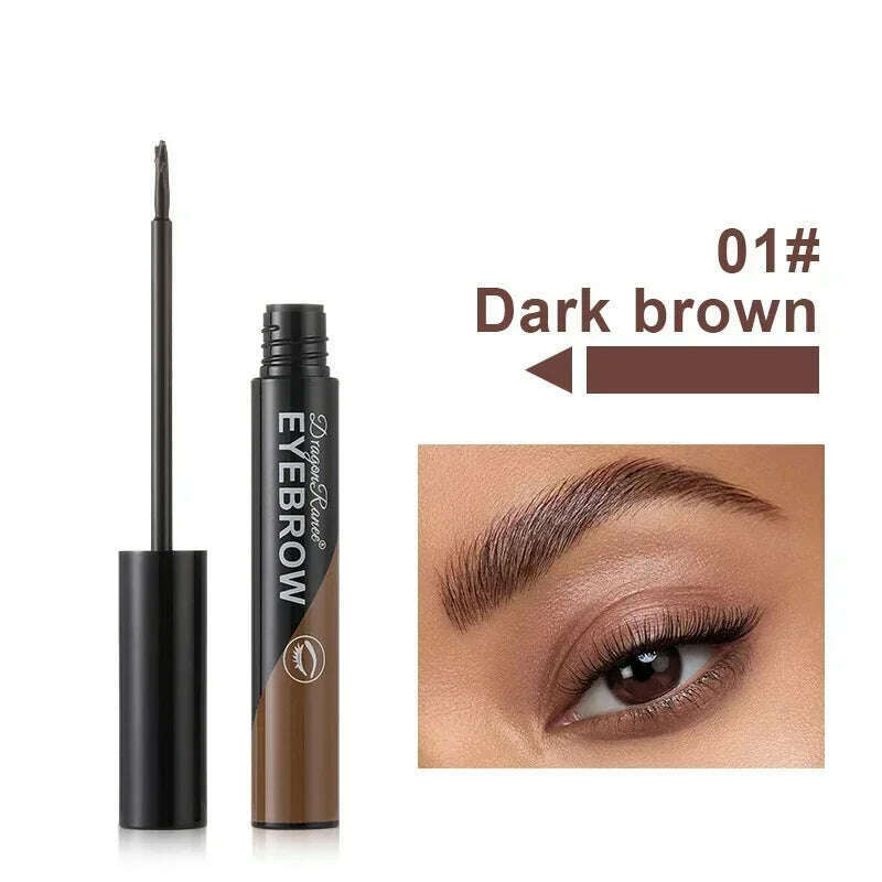 Black Brown Peel-off Eyebrow Gel Tint Makeup Waterproof Lasting Eye Brow Enhancers Liquid Gel Tear Wear Easy Natural Brow Tattoo - KIMLUD