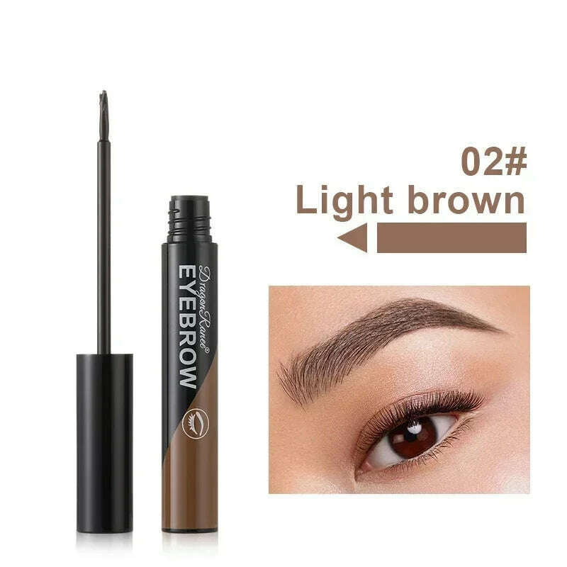 Black Brown Peel-off Eyebrow Gel Tint Makeup Waterproof Lasting Eye Brow Enhancers Liquid Gel Tear Wear Easy Natural Brow Tattoo - KIMLUD