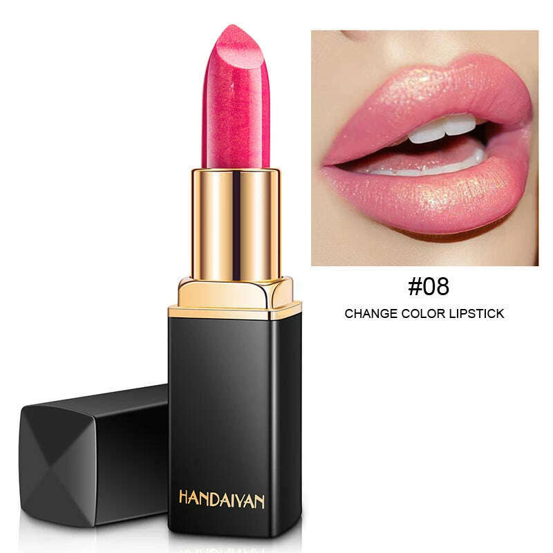 KIMLUD, Black tube gold shiny lipstick, pearl moisturizing lipstick 9 colors available, 11046-08, KIMLUD APPAREL - Womens Clothes