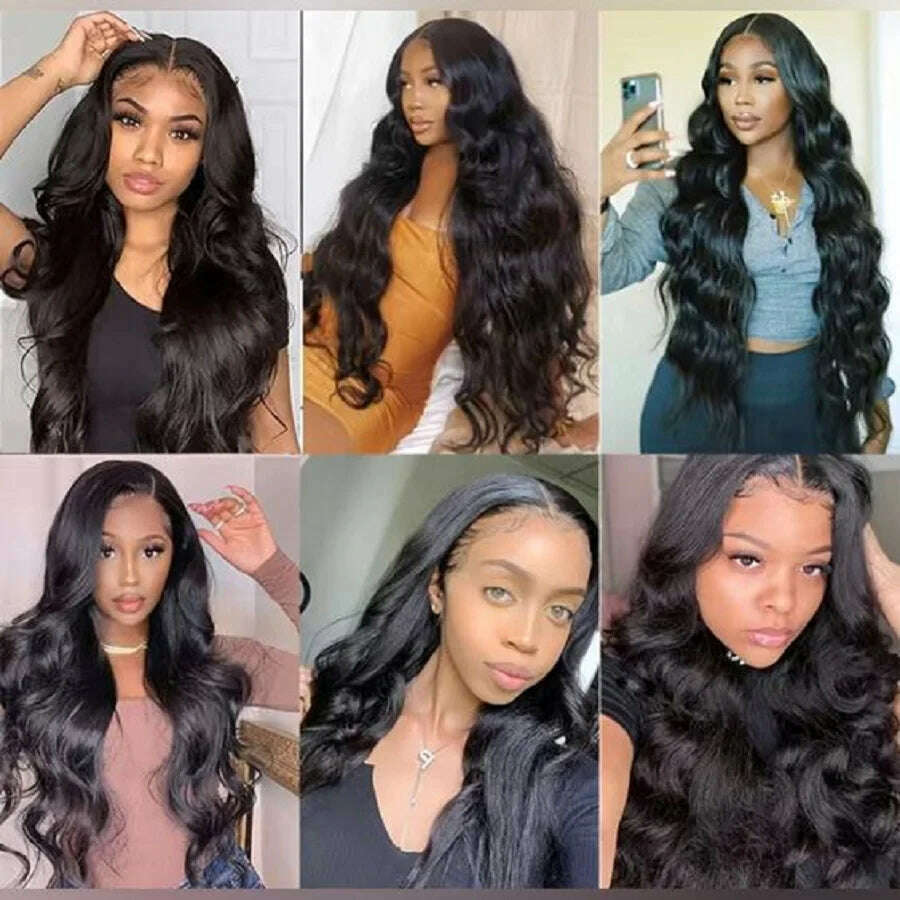 Body Wave Human Hair Wigs Body Wave 13x6 Hd Lace Frontal Wig Human Hair Lace Frontal Wig Brazilian Lace Front Human Hair Wig - KIMLUD