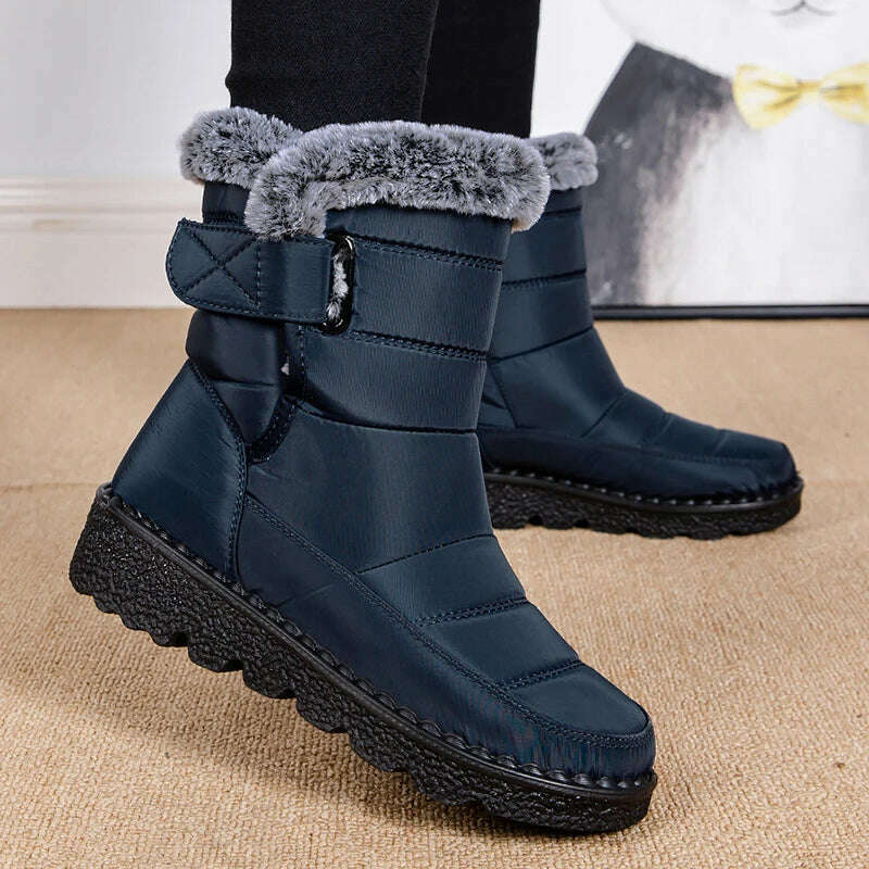 Boots Woman Snow Fashion Woman Shoes Platform Shoes Women New Mid Women's High Boots 2025 Trend Botas Mujer Winter Boots Women - KIMLUD