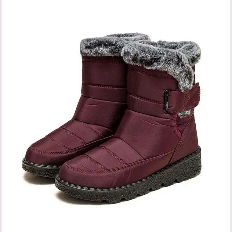 Boots Woman Snow Fashion Woman Shoes Platform Shoes Women New Mid Women's High Boots 2025 Trend Botas Mujer Winter Boots Women - KIMLUD