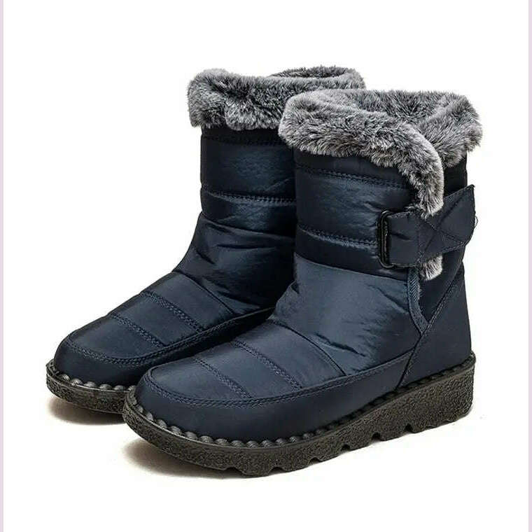 Boots Woman Snow Fashion Woman Shoes Platform Shoes Women New Mid Women's High Boots 2025 Trend Botas Mujer Winter Boots Women - KIMLUD