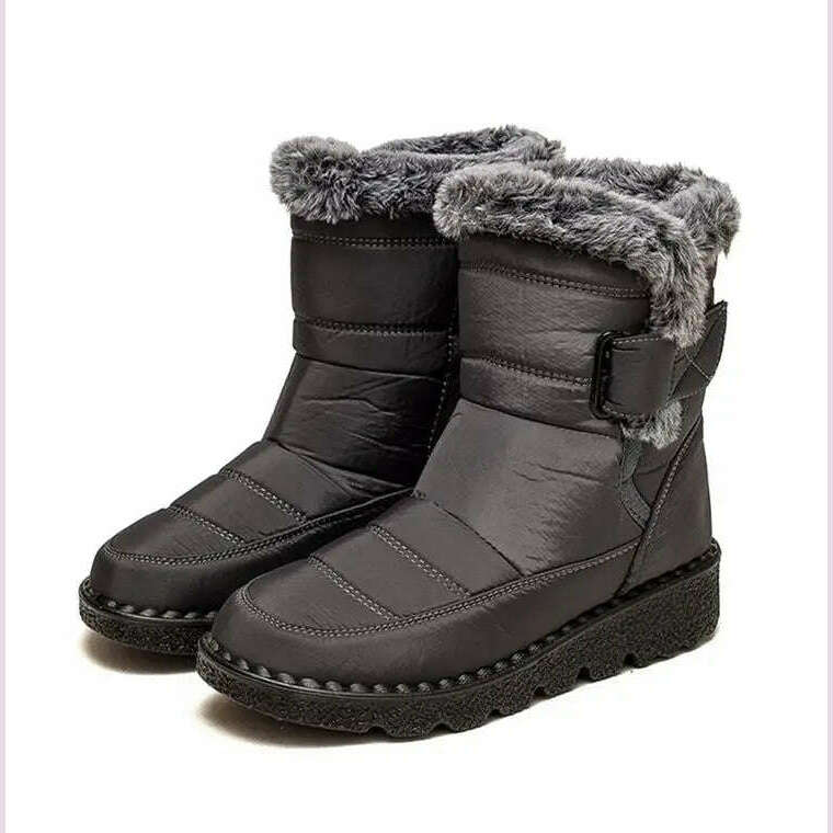 Boots Woman Snow Fashion Woman Shoes Platform Shoes Women New Mid Women's High Boots 2025 Trend Botas Mujer Winter Boots Women - KIMLUD