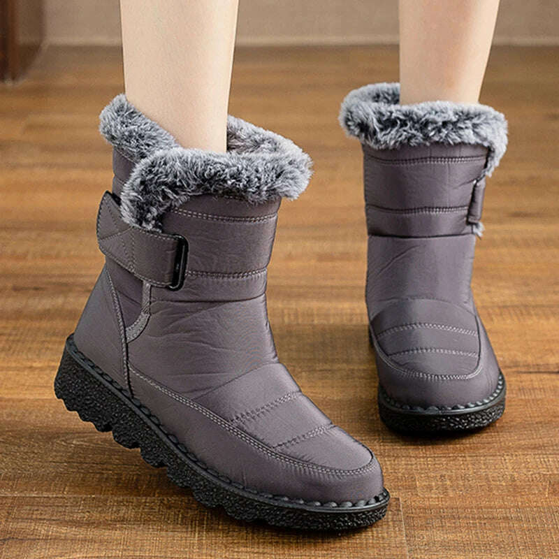 Boots Woman Snow Fashion Woman Shoes Platform Shoes Women New Mid Women's High Boots 2025 Trend Botas Mujer Winter Boots Women - KIMLUD