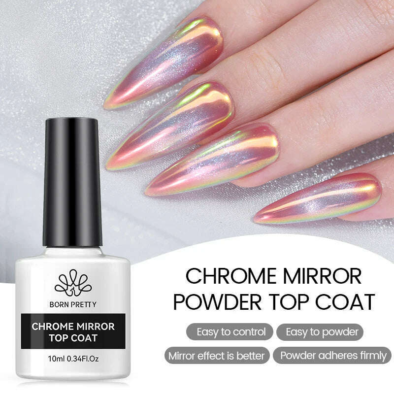 KIMLUD, BORN PRETTY Super Shine Cat Magnetic Gel Nail Polish Sparking Shiny Varnish UV Gel For Nail Art Design Magnetic Manicure, Mirror Top Coat, KIMLUD Womens Clothes