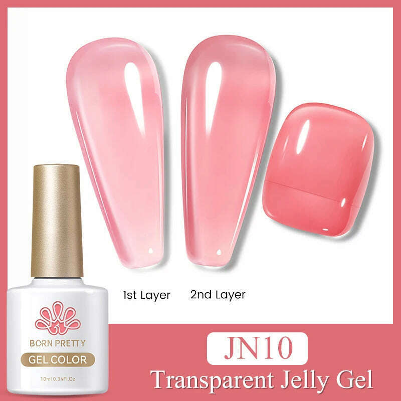 KIMLUD, BORN PRETTY Super Shine Cat Magnetic Gel Nail Polish Sparking Shiny Varnish UV Gel For Nail Art Design Magnetic Manicure, Jelly JN10, KIMLUD Womens Clothes