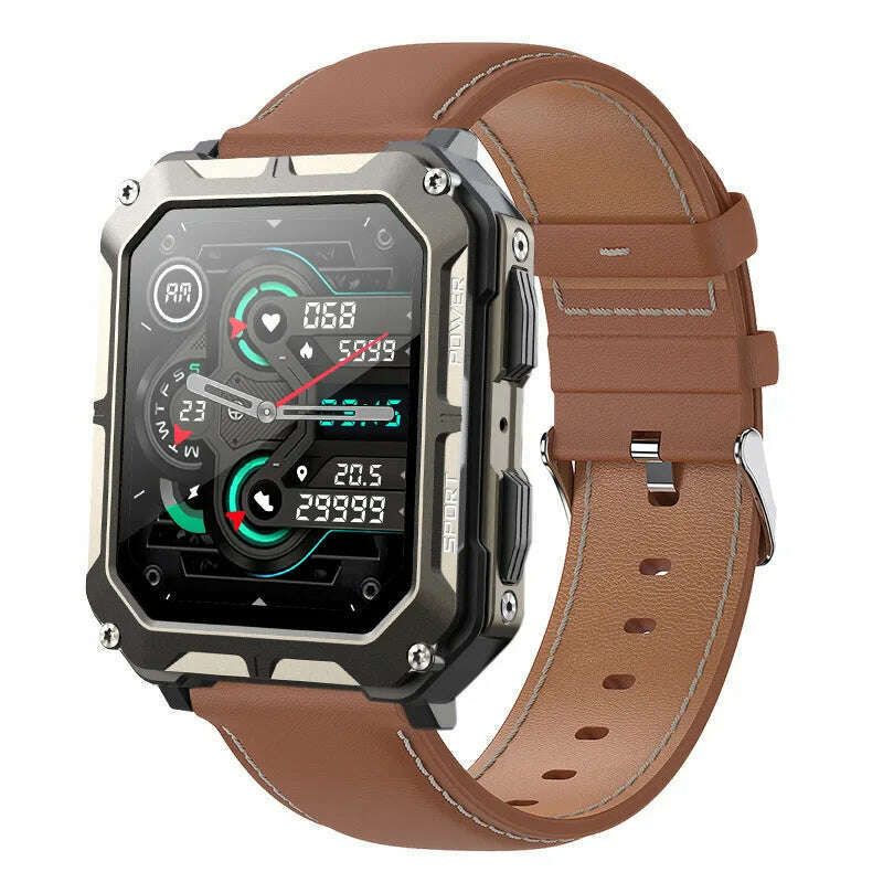 C20 PRO Smart Watch Men Bluetooth Call Outdoor Sports 1.83inch Large Screen Voice Assistant Fitness C20Pro Smartwatch - KIMLUD