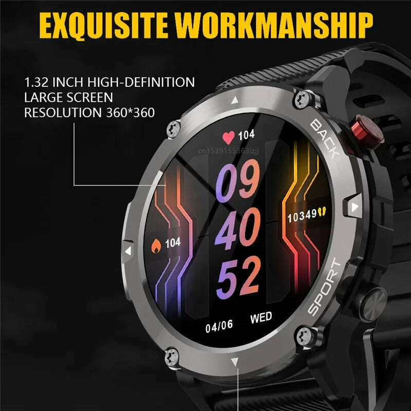 KIMLUD, C21 Smart Watch Bluetooth Call Outdoor Multi Sport Mode Heart Rate Monitoring Fitness Tracker Men Women Smartwatch, KIMLUD Womens Clothes