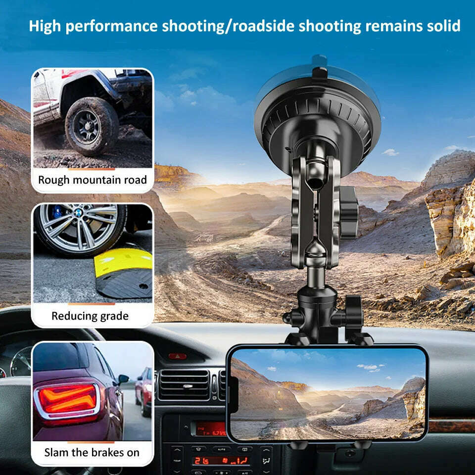 KIMLUD, Car Shooting Mobile Phone Bracket Selfie Fixed Universal Outdoor Travel Self-driving Sucker Bracket for Car Window Windshield, KIMLUD Womens Clothes