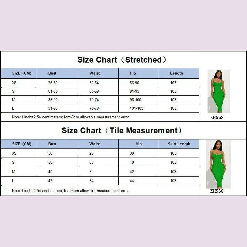 KIMLUD, Celebrity Women Summer Sexy Sleeveless Backless Green Midi Bodycon Bandage Dress 2024 Elegant Evening Club Party Dress, KIMLUD Womens Clothes