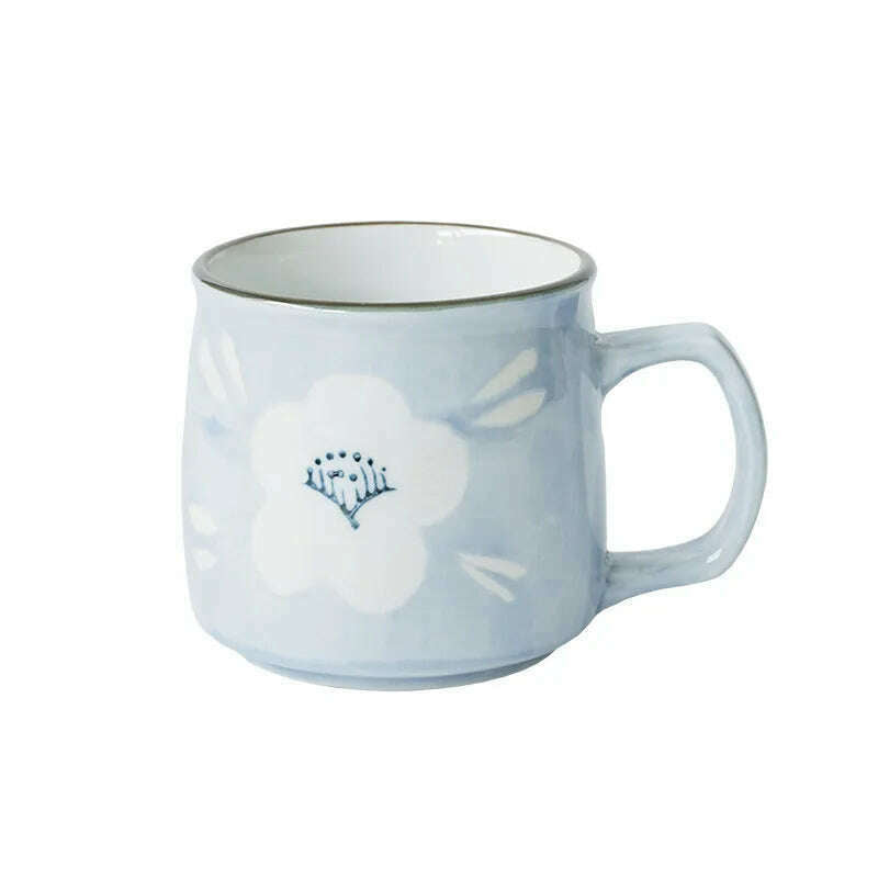 KIMLUD, Ceramic Mug Japanese Style Hand-painted Tea Mugs Home Drinking Cup Coffee Mug TeaCup Office Water Cup Kitchen Drinking Tool, KIMLUD Womens Clothes