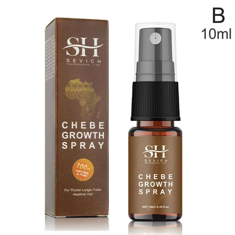 KIMLUD, Chebe oil Fast Hair Growth Spray Serum Anti Hair Loss Products Treatment Hair thickening Repair Hair Damaged Beauty Health Care, B-10ML, KIMLUD Womens Clothes