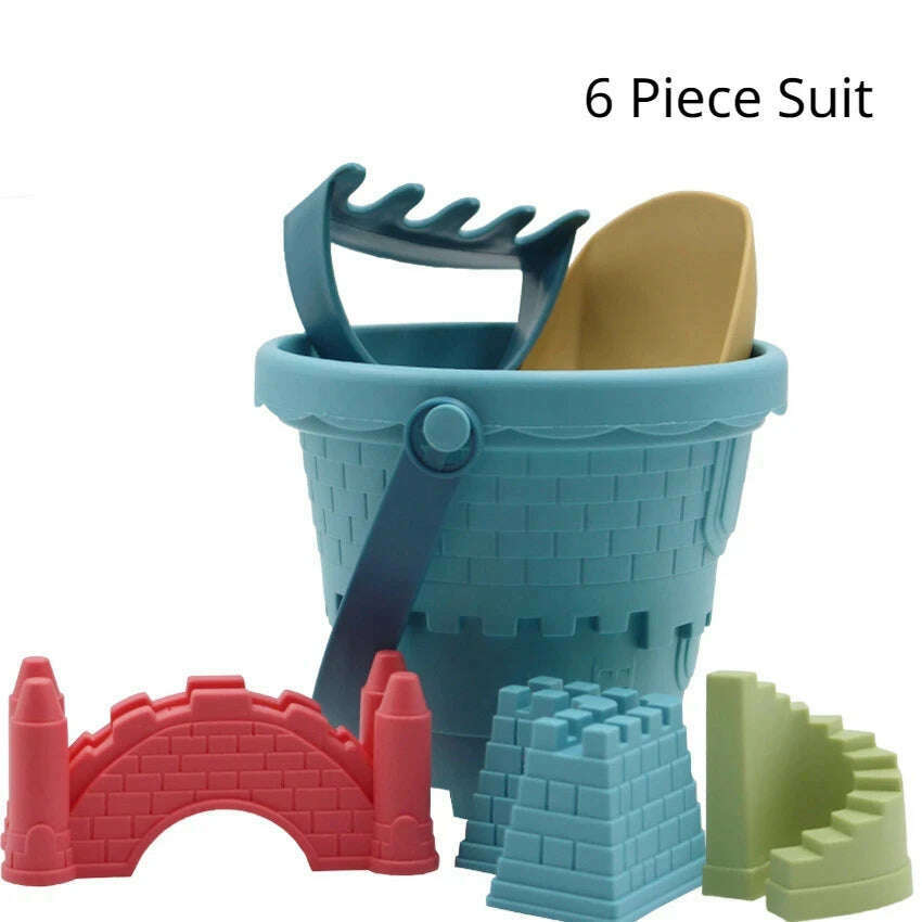 KIMLUD, Children's Castle Sand Digging Sets Sand Scoop Summer Toy Beach Toys Sand Box for Kids Outdoor Baby Educational Interactive Gift, KIMLUD Womens Clothes