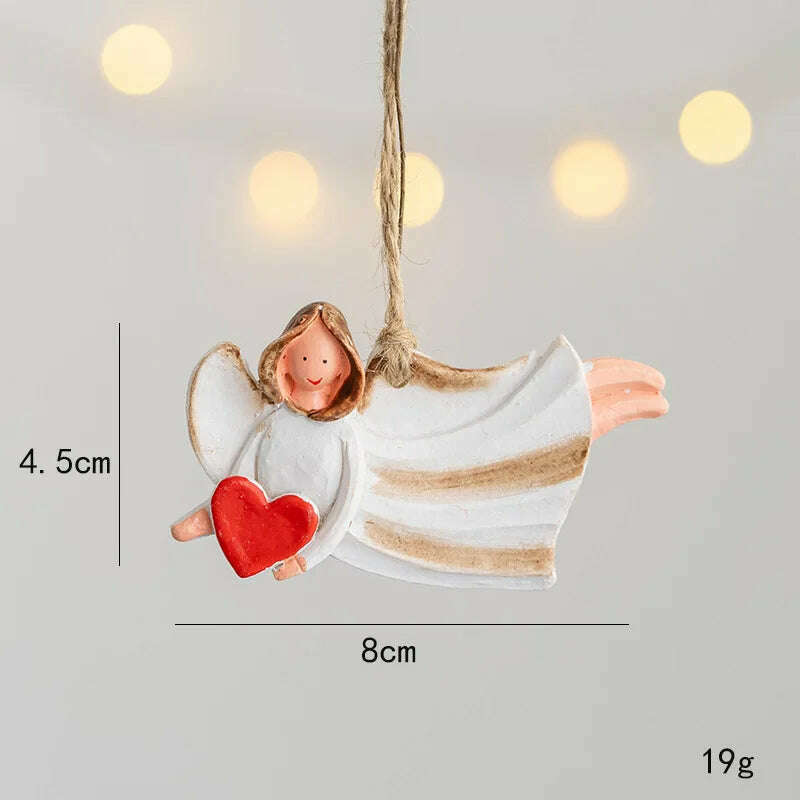 KIMLUD, Christmas Santa Snowman Gingerbread Man Resin Pendant Christmas Tree Decoration Ornaments DIY Kids Toys Noel Navidad Kerst 2023, B-2, KIMLUD APPAREL - Womens Clothes