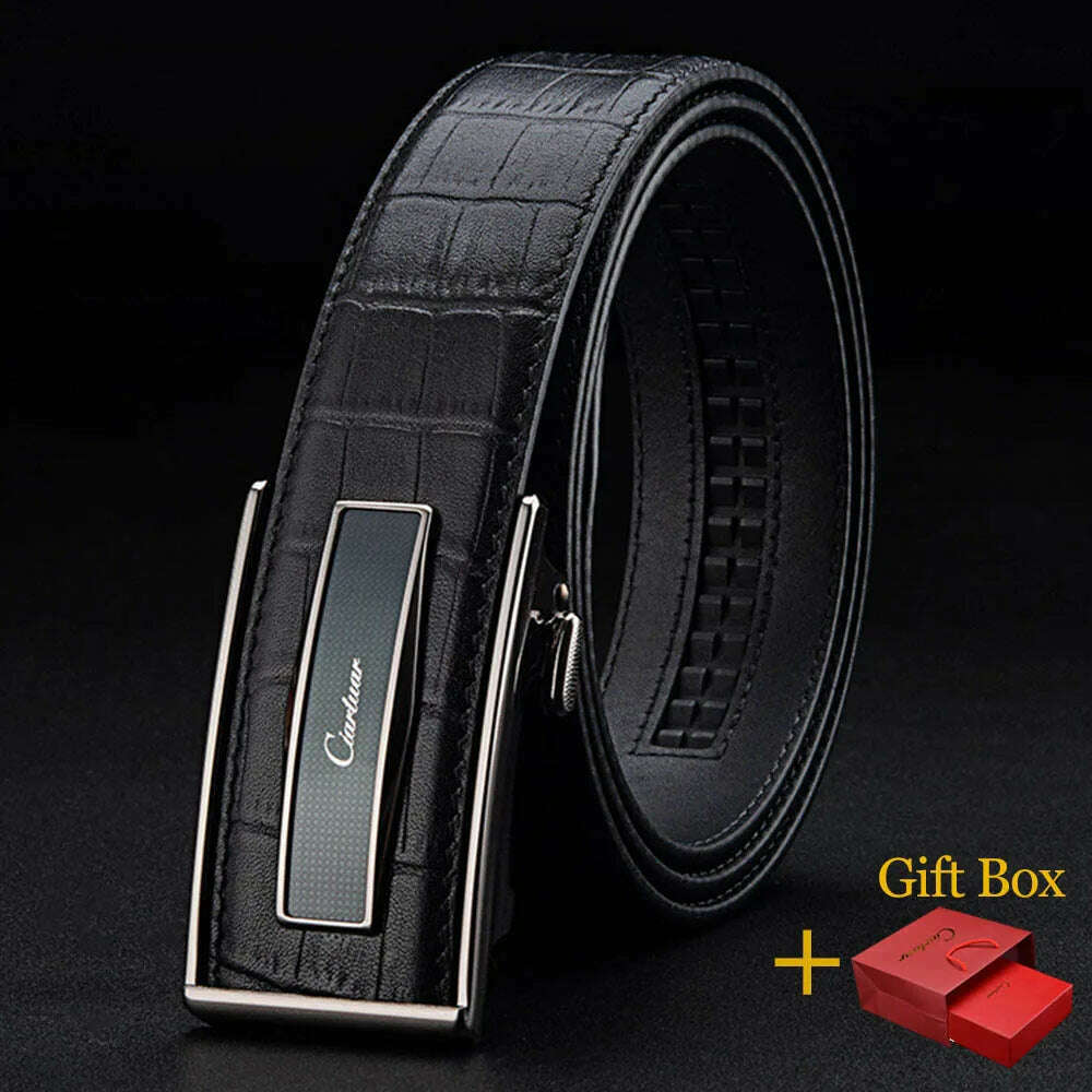 KIMLUD, Ciartuar Leather Belt for Men Genuine Leather Mens Belts Luxury Designer Brand High Quality Leather Belt Male Strap Ceinture, H45450 Black BOX / 105cm / CHINA, KIMLUD APPAREL - Womens Clothes