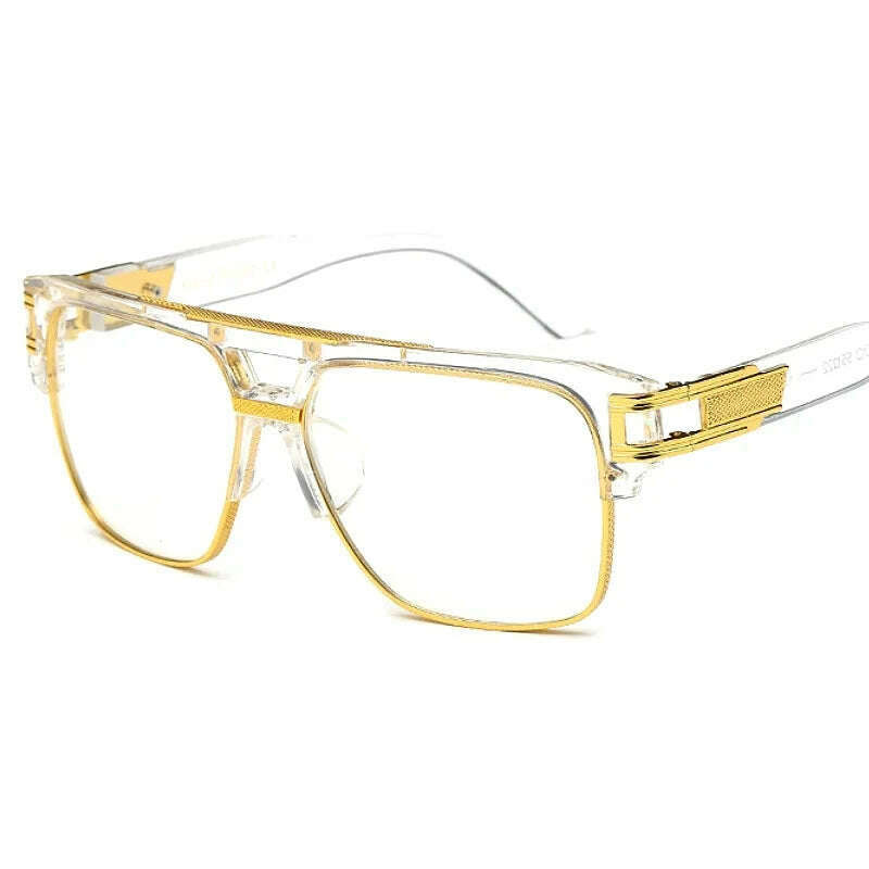 KIMLUD, Classic Luxury Men Sunglasses Glamour Fashion Brand Sun Glasses For Women Mirrored Retro Vintage Square Designer Shades, KIMLUD Womens Clothes