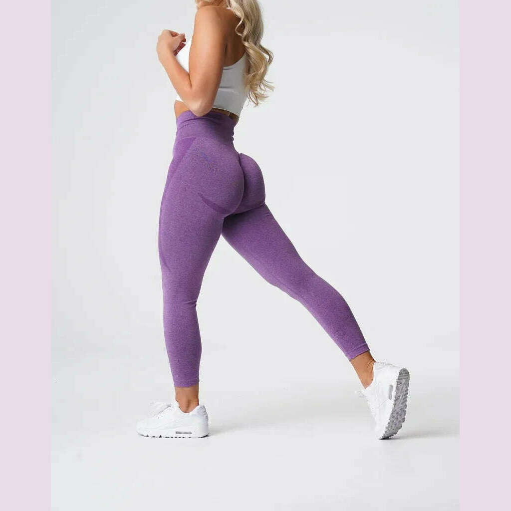 Contour Seamless Leggings Womens Butt' Lift Curves Workout Tights Yoga Pants Gym Outfits Fitness Clothing Sports Wear Pink C6206 - KIMLUD