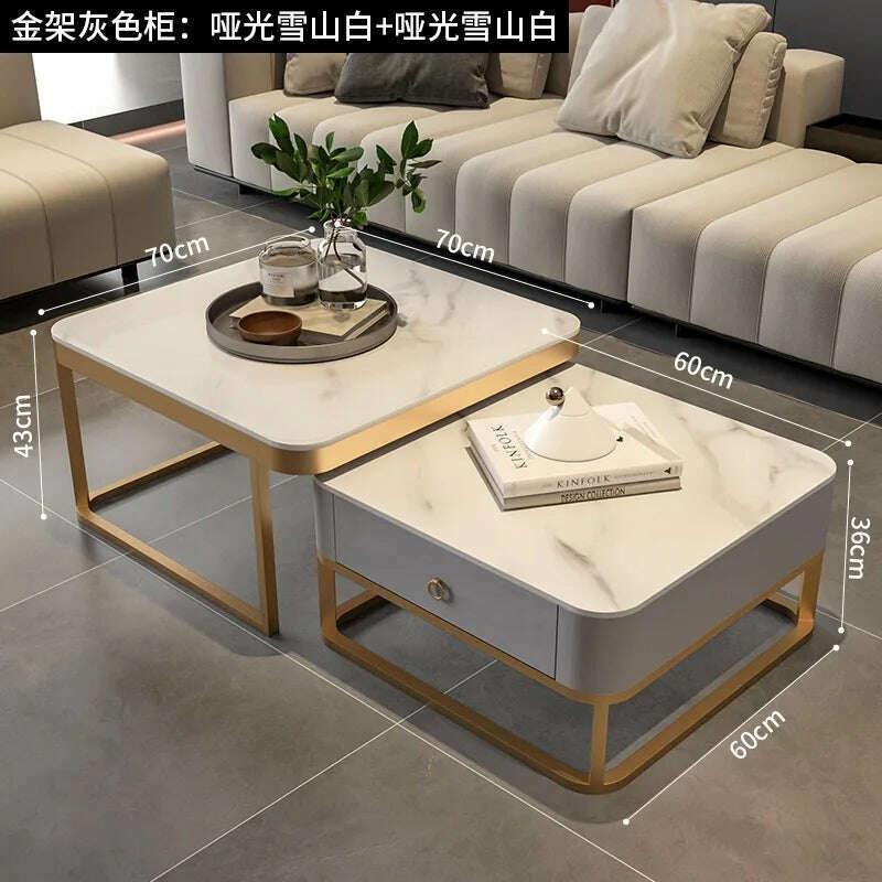 KIMLUD, Corner Makeup Coffee Table Nordic Luxury Design Cute Center Small Table Mobile Marble Tavolino Da Salotto Outdoor Furniture, style3, KIMLUD APPAREL - Womens Clothes