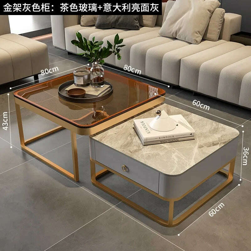 KIMLUD, Corner Makeup Coffee Table Nordic Luxury Design Cute Center Small Table Mobile Marble Tavolino Da Salotto Outdoor Furniture, style8, KIMLUD APPAREL - Womens Clothes