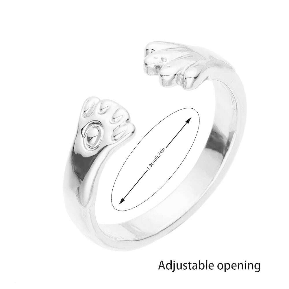 KIMLUD, Cute Ring Cat Ear Finger Ring Animal Finger Open Design Adjustable Fashion Simple Ring for Women Girl Child Gift Jewelry, KIMLUD Womens Clothes