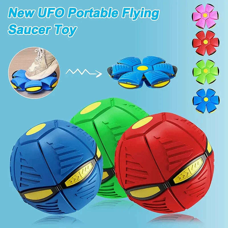 KIMLUD, Dog Toys Magic Funny Pet Toy Flying Saucer Outdoor Dog Training Toy Pelota Perro Dogs Accessoires Futurism Saucer Ball, KIMLUD Womens Clothes