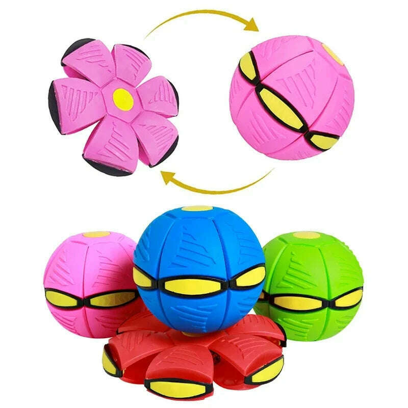 KIMLUD, Dog Toys Magic Funny Pet Toy Flying Saucer Outdoor Dog Training Toy Pelota Perro Dogs Accessoires Futurism Saucer Ball, KIMLUD Womens Clothes