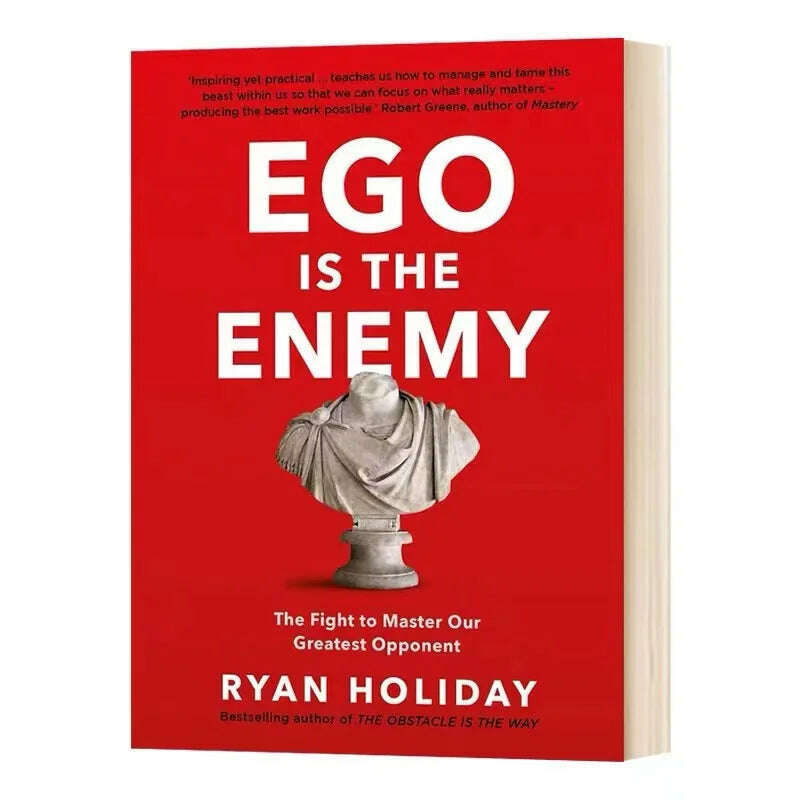 KIMLUD, EGO IS THE ENEMY By Ryan Holiday Paperback Novel #1 New York Times Bestseller Book, 1 book, KIMLUD APPAREL - Womens Clothes