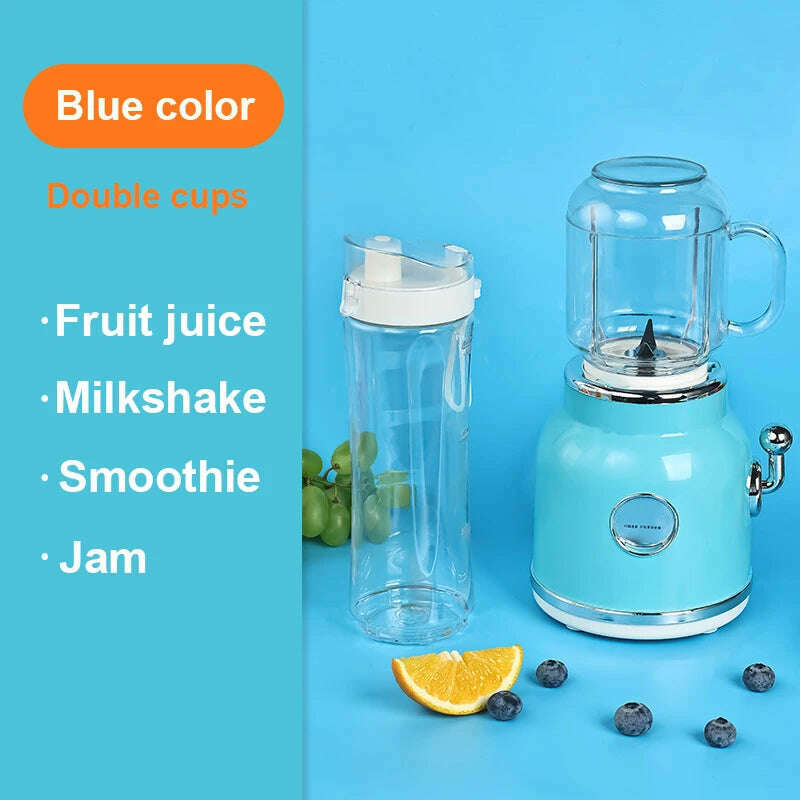 Electric Juicer Mini Portable Baby Food Mixer Grinder Automatic Fruit Juice Extractor Squeezer Smoothie Milkshake Blender Cup EU - KIMLUD