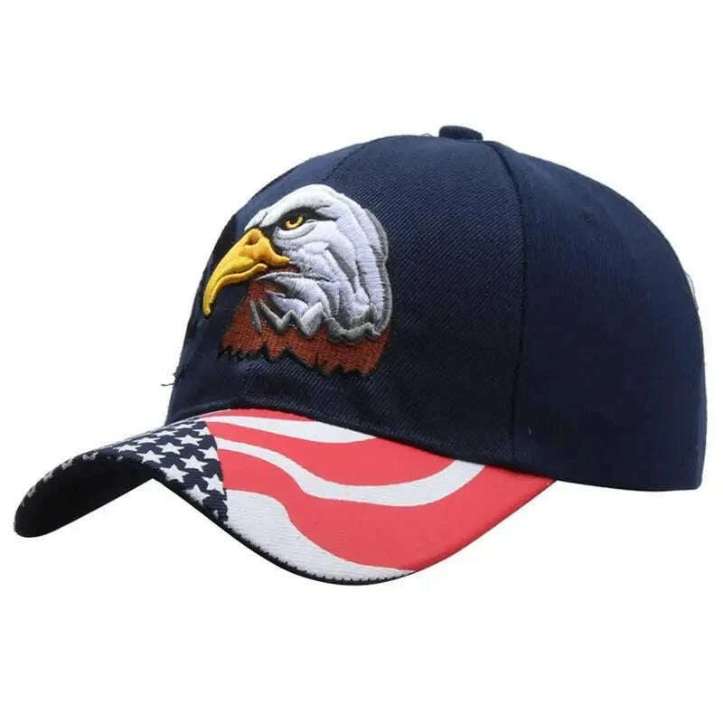 KIMLUD, Embroidery Eagle Baseball Caps Men Women Animal Snapback Cap Trendy Tactical Gorras Army Military Dad Hat Hip Hop Street Hats, NV2, KIMLUD APPAREL - Womens Clothes