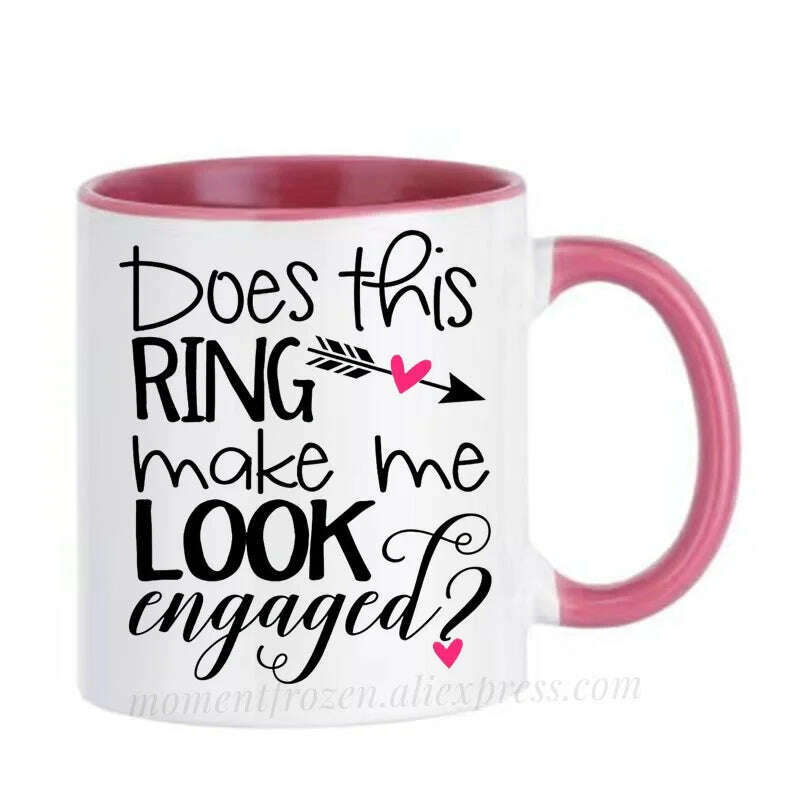 Engagement Cups Wedding Coffee Mugs Caffeine Cocoa Tea Mugen Bride Bridegroom Gifts Tableware Coffeeware Teaware Beer Drinkware - KIMLUD