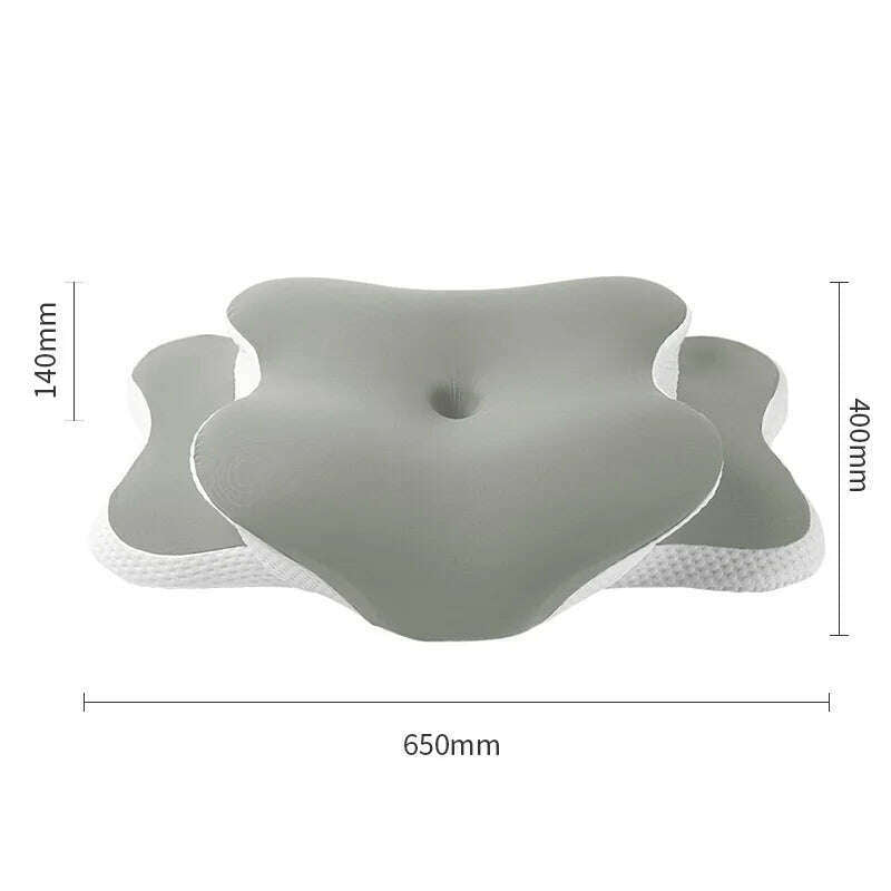 KIMLUD, Ergonomic Cervical Pillow Memory Foam Pillow Neck Pain Relief Comes With Ice Silk Pillowcase Adjustable  For Back Side Sleepers, green, KIMLUD APPAREL - Womens Clothes